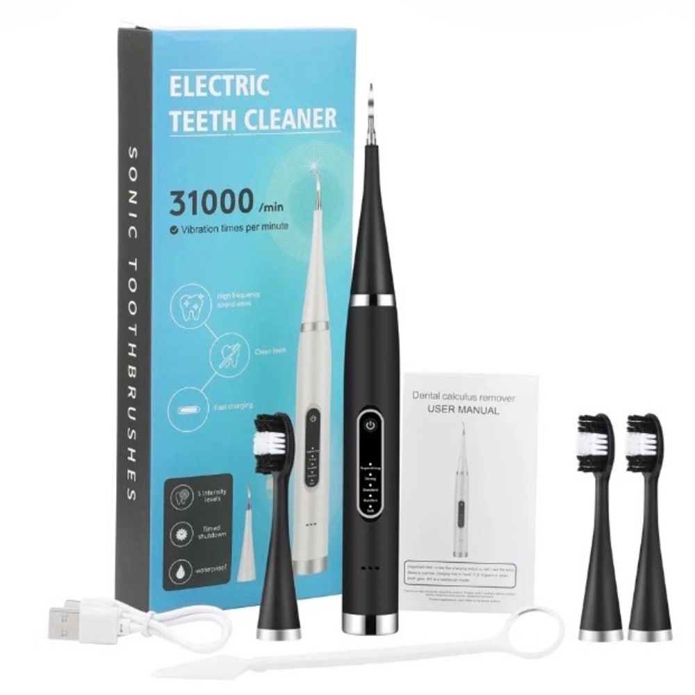 TOOTHBRUSH Black Electric Teeth Cleaner